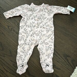 NWT Little Me Pink Floral Patterned Onesie